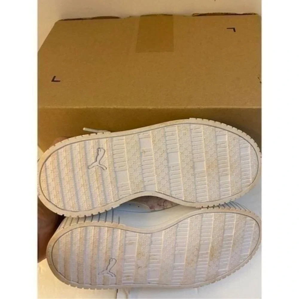 Puma leather soft foam‎ optima kids girls sneakers size 1c
